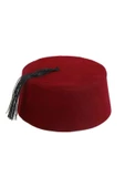 mattel Bordo Renk Osmanlı Fesi Yöresel Folklor Fesi Şapkası 3 No 3 Yaş Bebek - 1
