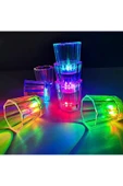 Vipfoni Renkli Led Parlayan Fiber Optik Glow Işıklı Bardak 5,5 x 5,5 cm 2 Adet thumbnail 1