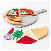 Yumuşak Oyuncak, Çok Renkli Pizza Çocuk Peluş Oyuncak Renkli - 3