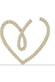 Vipfoni Zirkon Taşlı Asimetrik Kalp Kolye thumbnail 2