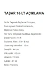 İlposan İLPOSAN TAŞAR 16 LT MEKANİK KOLLU İLAÇ ATMA İLAÇLAMA POMPASI - 5
