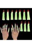 Vipfoni Karanlıkta Yanan Halloween Cadılar Bayramı Cadı Tırnakları 10 Adet thumbnail 1