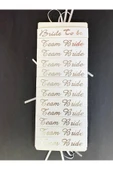 Vipfoni Bride To Be -Team Bride Bekarlığa Veda Nedime Bilekliği 12 Adet Beyaz - Gümüş - 1
