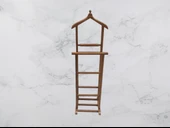 Dilsiz Uşak 2 Li 90534 Havluluklu Model Parlak Ceviz Boyalı El Yapımı - 3