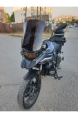 MOTOCAM Bmw F750 GS Siperlik Ön Cam 2018-2023 Model 48cm Siyah Renkli 4mm - 3