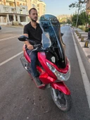 MOTOCAM Honda PCX Siperlik Ön Cam 2011-2013 Model 83cm Siyah Renkli 4mm UZUN CAM thumbnail 2