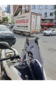 MOTOCAM Honda PCX Siperlik Ön Cam 2014-2017 Model 65cm Füme Renkli 4mm ORTA BOYLU CAM thumbnail 3