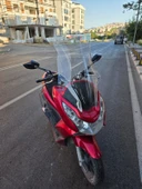 MOTOCAM Honda PCX Siperlik Ön Cam 2011-2013 Model 83cm Şeffaf Renkli 4mm UZUN CAM thumbnail 2