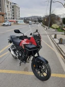 MOTOCAM Honda NX 500 Ön Cam 2025 Model 44cm Şeffaf Renkli 4mm UZUN CAM thumbnail 2