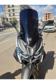 MOTOCAM Arora Chinf 318 Siperlik Ön Cam 2023-2025 Model 75cm Siyah Renkli 4mm UZUN CAM - 1