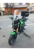 MOTOCAM Bajaj Dominar 400 Siperlik Ön Cam 2017-2025 Model 58cm Şeffaf Renkli 4mm ORTA BOYLU CAM thumbnail 2