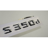 S350d Bagaj Krom Metal 3M 3D Yazı Logo - 1