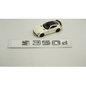 S350d Bagaj Krom Metal 3M 3D Yazı Logo - 2