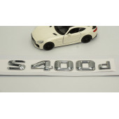 S400d Bagaj Krom Metal 3M 3D Yazı Logo - 3