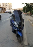 MOTOCAM Kymco Downtown 250i Siperlik Ön Cam 2016-2025 Model 78cm Siyah Renkli 4mm UZUN CAM thumbnail 2