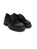 Venüs 2554601K Kadın Hakiki Deri Bağcıklı Kalın Taban Oxford Ayakkabı - 4