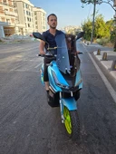 MOTOCAM Arora Beatrix 150 Siperlik Ön Cam 2023-2025 Model 55cm Siyah Renkli 4mm KISA SPOR CAM thumbnail 2