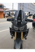 MOTOCAM Honda Afrika Twin CRF 1000 Ön Cam 2016-2020 Model 45cm Siyah Renkli 4mm KISA CAM - 1