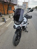 MOTOCAM Bmw F800 GS Siperlik Ön Cam 2023-2025 Model 44cm Siyah Renkli 4mm thumbnail 3