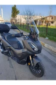 MOTOCAM Honda Adv 350 Siperlik Ön Cam 2023-2025 Model 60cm Şeffaf Renkli 4mm ORTA BOYLU CAM - 3
