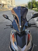 MOTOCAM Revolt RSX3 Siperlik Ön Cam 2022-2025 Model 54cm Siyah Renkli SPORTİF - 1