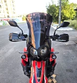 MOTOCAM Honda CRF 250-300 Rally Siperlik Ön Cam 2017-2025 Model 56cm Siyah Renkli 4mm thumbnail 1