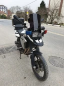 MOTOCAM Bmw F650 F750 F850 GS Siperlik Ön Cam 2008-2012 Model 47cm Siyah Renkli 4mm thumbnail 2