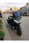 MOTOCAM Honda Goldwing Bagger Siperlik Ön Cam 2018-2023 Model 65cm Siyah Renkli 4mm UZUN BOYLU CAM - 2