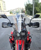 MOTOCAM Honda CRF 250-300 Rally Siperlik Ön Cam 2017-2025 Model 56cm Şeffaf Renkli 4mm thumbnail 1