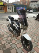 MOTOCAM Mondial 180 Z One S Siperlik Ön Cam 58cm 2014-2022 Model Siyah Renkli thumbnail 2