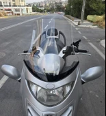 MOTOCAM Kymco Grand Dink Siperlik Ön Cam 2002-2008 Model 47cm Şeffaf Renkli 4mm thumbnail 1