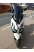 MOTOCAM Kymco Xciting 400 İ Siperlik Ön Cam 2015 Model 72cm Siyah Renkli 4mm UZUN CAM thumbnail 1