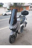 MOTOCAM Motolüx Wow 150  Siperlik Ön Cam 2023-2025 Model 65cm Siyah Renkli 4mm ORTA BOYLU CAM - 3