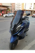 MOTOCAM Kymco Downtown 250i Siperlik Ön Cam 2016-2025 Model 78cm Siyah Renkli 4mm UZUN CAM thumbnail 3