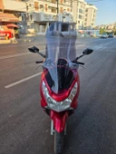 MOTOCAM Honda PCX Siperlik Ön Cam 2011-2013 Model 83cm Füme Renkli 4mm UZUN CAM thumbnail 3