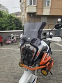 MOTOCAM KTM 1290 Super Adventure Siperlik Ön Cam 2021-2025 Model 41cm Siyah Renkli thumbnail 3