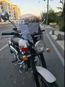 MOTOCAM Trıumph Scrambler 900 Siperlik Ön Cam 2005-2025 Model 45cm Füme Renkli 4mm thumbnail 2