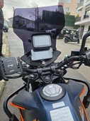 MOTOCAM KTM Duke 250-390 Siperlik Ön Cam 2013-2023 Model 57cm Siyah Renkli UZUN CAM thumbnail 3