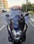 MOTOCAM Honda Silverwing FJS 400 Ön Cam 2001-2012 Model 68cm Füme Renkli 4mm ELCİKLİ thumbnail 1