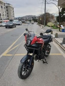 MOTOCAM Honda NX 500 Ön Cam 2025 Model 44cm Şeffaf Renkli 4mm UZUN CAM thumbnail 3