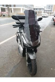 MOTOCAM Küba Rubano 150 Siperlik Ön Cam 2023-2025 Model 75cm Siyah Renkli 4mm UZUN CAM - 1