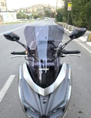 MOTOCAM Sym JET 14 EVO 200 PLUS Siperlik Ön Cam 2023-2025 Model 45cm Füme Renkli 4mm thumbnail 1