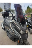 MOTOCAM Kymco DTX 360 Siperlik Ön Cam 2021-2023 Model 65cm Siyah Renkli 4mm ORTA BOYLU CAM thumbnail 2
