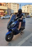 MOTOCAM Kymco Downtown 250i Siperlik Ön Cam 2016-2025 Model 61cm siyah Renkli 4mm - 3