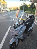 MOTOCAM Sym JET 14 EVO 200 PLUS Siperlik Ön Cam 2023-2025 Model 58cm Şeffaf Renkli 4mm - 3