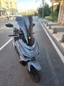 MOTOCAM Sym JET 14 EVO 200 PLUS Siperlik Ön Cam 2023-2025 Model 58cm Siyah Renkli 4mm thumbnail 2