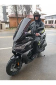 MOTOCAM Voge SR4 Siperlik Ön Cam 2022-2025 Model 78cm Siyah Renkli 4mm UZUN CAM İADESİ YOKTUR - 3