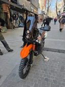 MOTOCAM KTM 950-990 Adventure KİT RALLY Replikaa Siperlik Ön Cam 51cm Siyah Renkli 4mm thumbnail 3