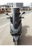 MOTOCAM RKS Vieste 249 Siperlik Ön Cam 2022-2025 Model 78cm Siyah Renkli 4mm UZUN CAM - 1