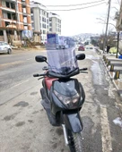 MOTOCAM Piaggio Beverly 250 Siperlik Ön Cam 2005-2007 Model 53cm Füme Renkli 4mm UZUN CAM thumbnail 2